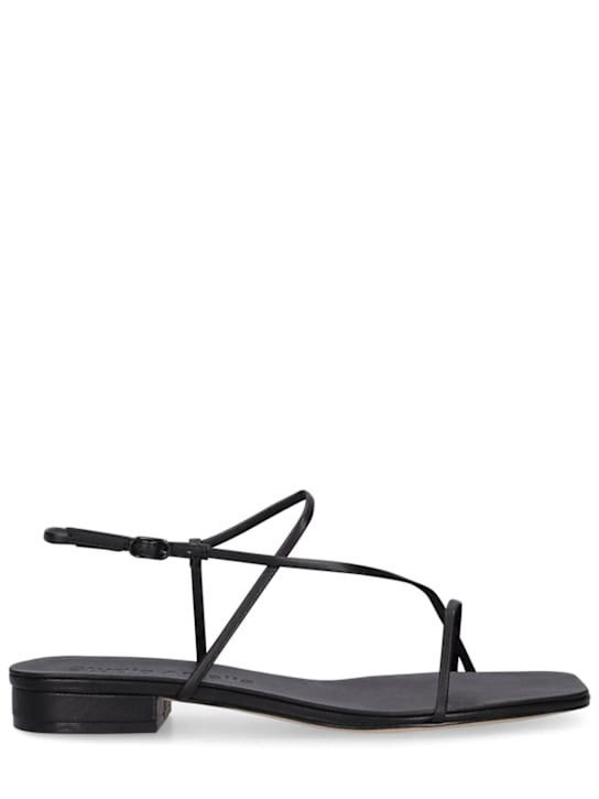 10mm Cross front leather flats | Luisaviaroma