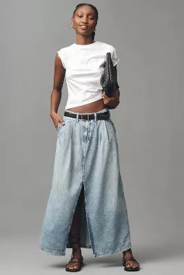 Pilcro Slouchy Trouser Maxi Skirt | Anthropologie (US)