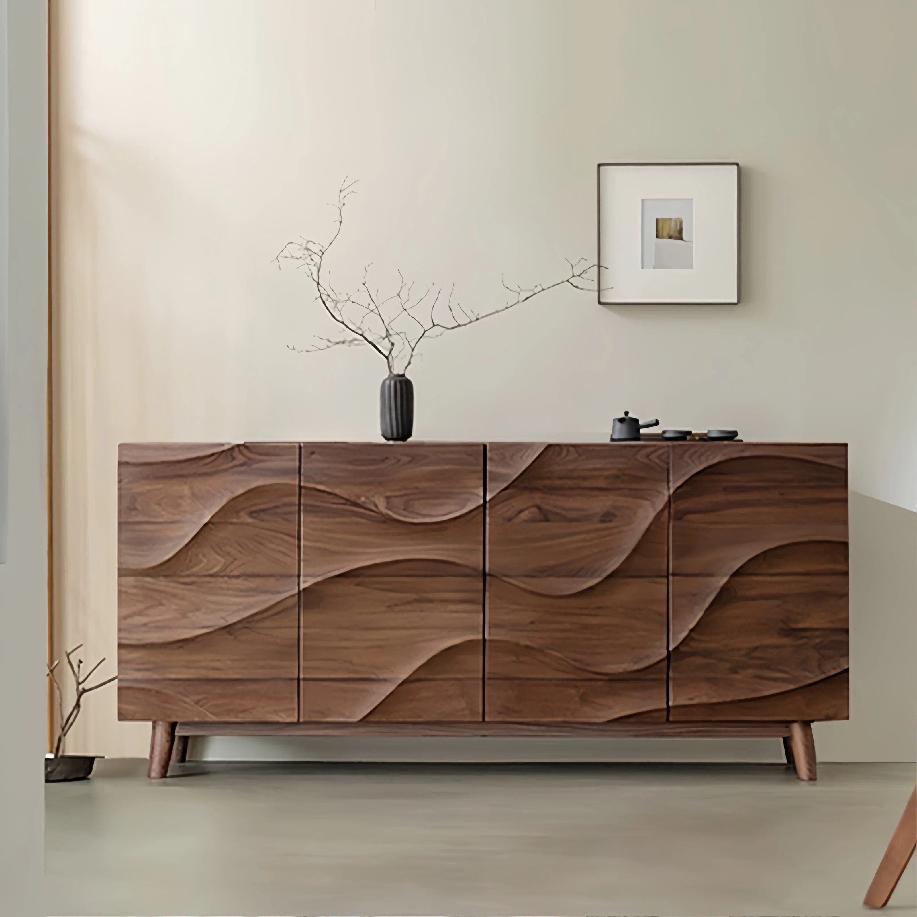 59" Wide Side Board With Solid Wood Legs | Wayfair North America