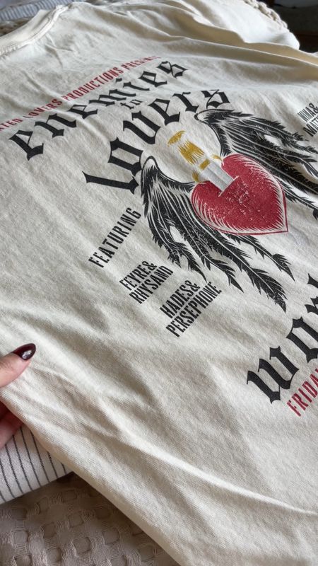 I mean who doesn’t love a good enemies to lovers??? Bookish shirts that don’t look like bookish shirts are my fav and this one just climbed to the top. I ordered an XL for that oversized fit ✨

Check out @lucabooco for more bookish merch 🤍

#bookish #booksbooksbooks #bookworm #bookstagram #booklover #booknerd #bookaddict #enemiestolovers #enemiestoloversbooks #enemiestoloversromance #enemiestoloverstrope #feysand #feyre #feyrearcheron #feyreandrhysand #rhysand #acotar #sjm #acourtofthornsandroses #fantasy #romantasy #romantasybooks #fashiontrends #bikershorts #etsyfinds #myfit #mrdarcy 

#LTKfindsunder50 #LTKstyletip