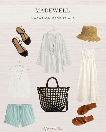 MADEWELL NEW ARRIVALS// Vacation and summer essentials. I love all the madewell shoes I’ve bought! This is such a good packing list for your next warm travel! 

#LTKxMadewell
