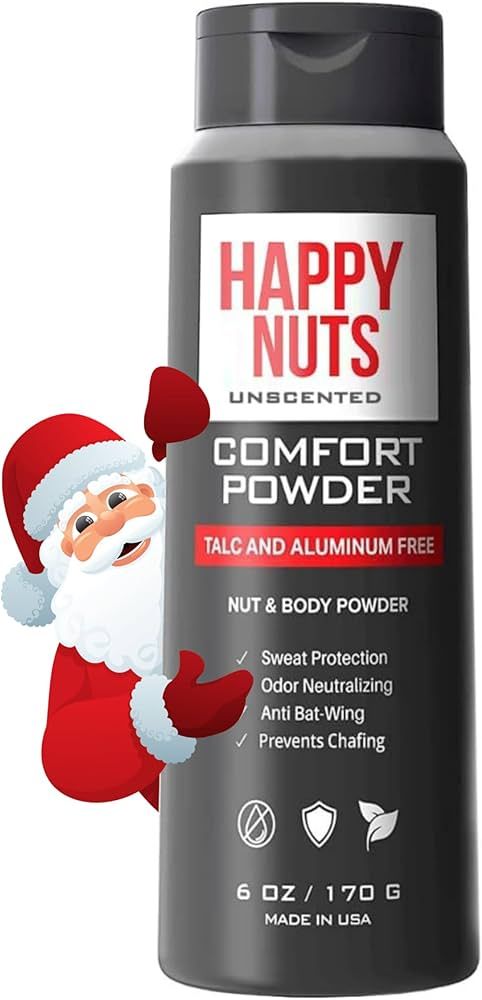 Happy Nuts Comfort Powder - Anti-Chafing, Sweat Defense & Odor Control for the Groin, Feet, and B... | Amazon (US)