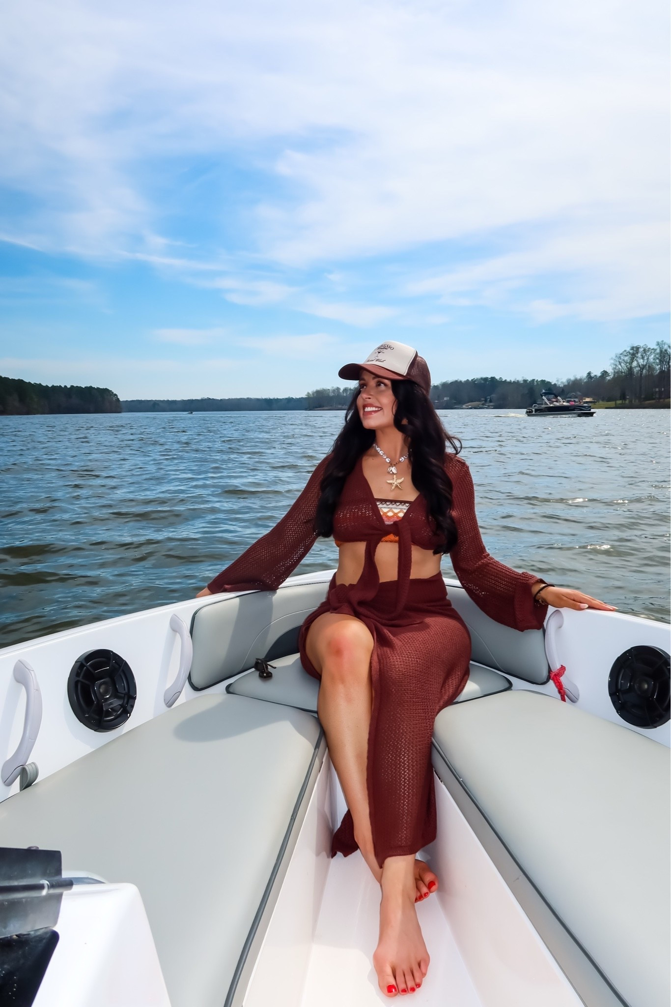 Amazon knit coverup (medium, 5+ colors), woven bathing suit under $30, expresso martini hat, and seashell necklace — a perfect vacation or beach look #founditonamazon

#LTKSaleAlert #LTKActive #LTKSwim