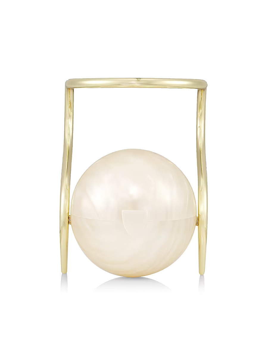 Women's Pearl Top Handle Bag - Ivory | Saks Fifth Avenue