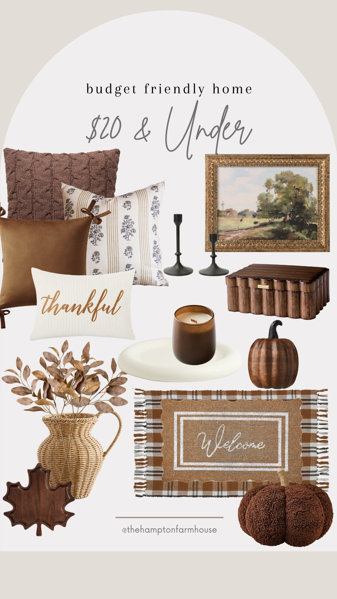 $20 & Under Neutral Home Decor and Fall Home Decor Favorites! Budget friendly with an expensive llightning

#LTKStyleTip #LTKHome #LTKFindsUnder50