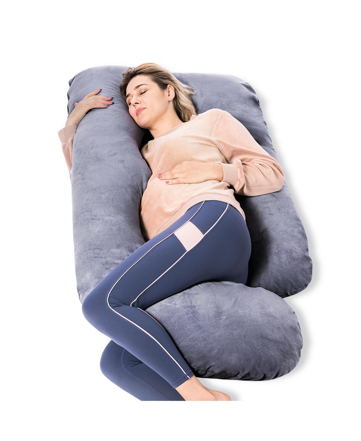 Momcozy U Shaped Pregnancy Pillow - Grey | Macy's