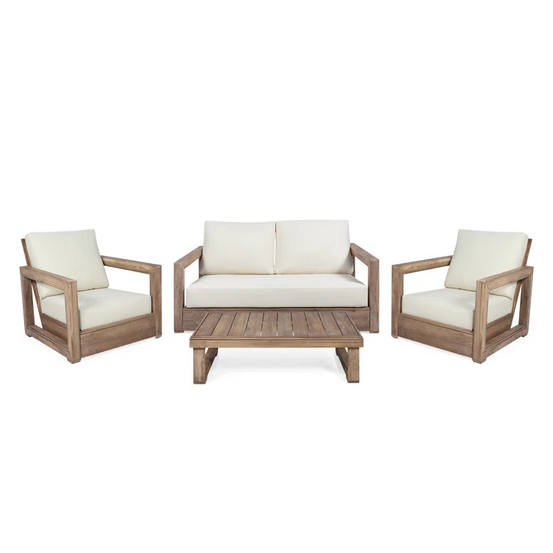 4 - Person Seating Group with Cushions | Wayfair North America