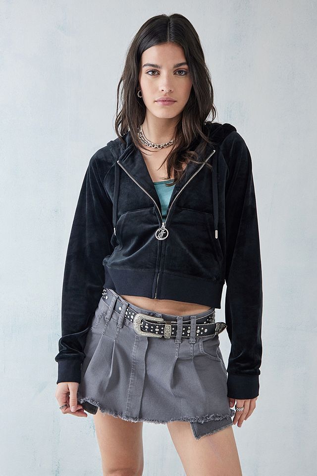 Juicy Couture Rhinestone Zip-Through Hoodie | Urban Outfitters (EU)