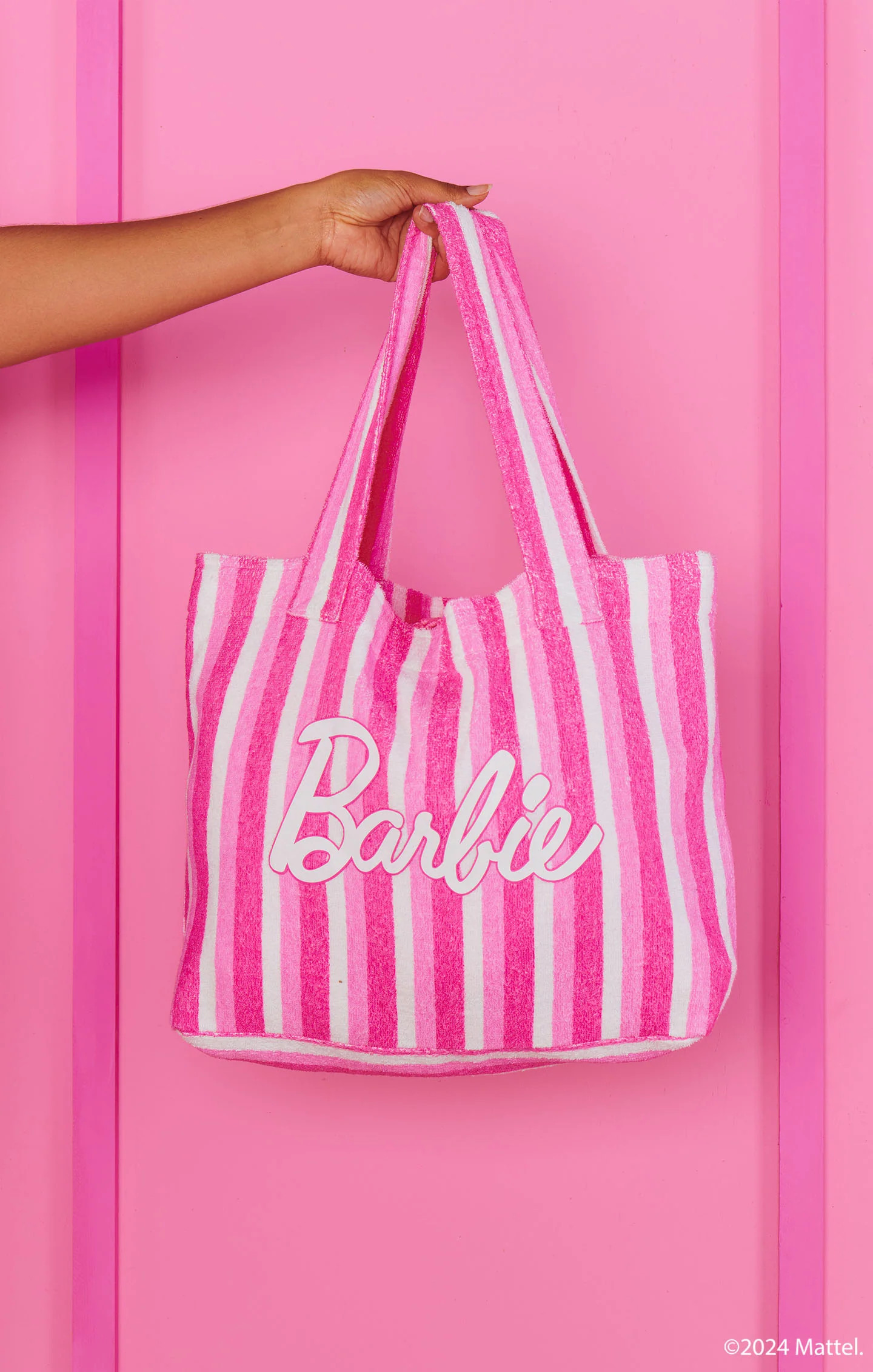 Barbie™ Tote ~ DreamHouse™ Stripe Terry | Show Me Your Mumu