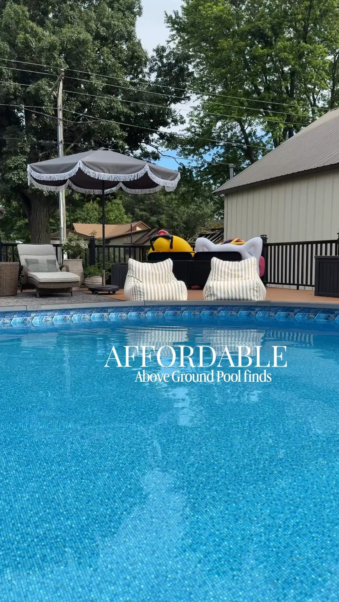 Affordable Above Ground Pool Finds

Pool Floats | Pool Games | Pool Storage | Lounge Chairs | Outdoor Rugs | Floating Trays | Outdoor Entertaining 

#LTKSeasonal #LTKSwim #LTKHome