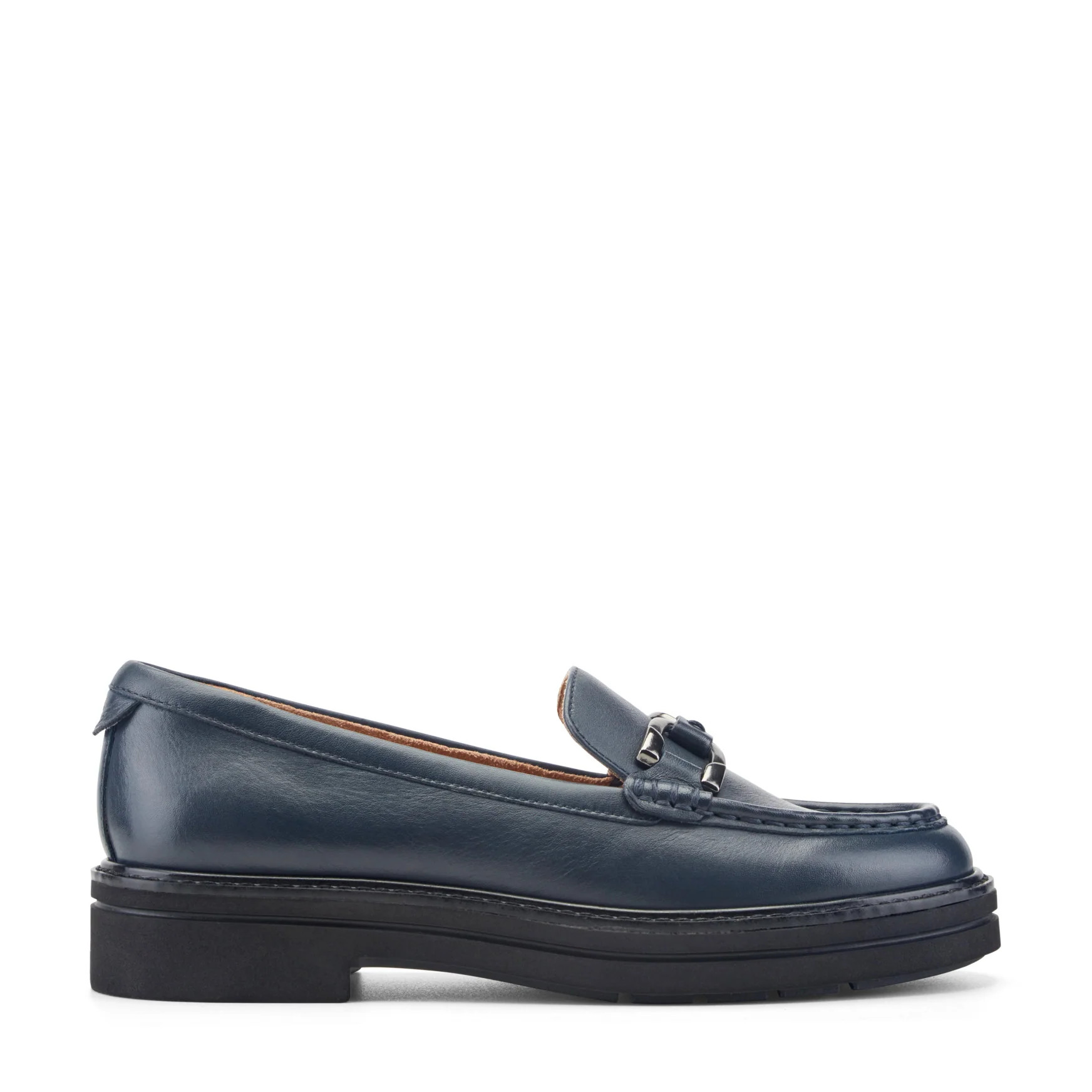 Women's Zaira Casual Horsebit Loafers - Navy Leather | Easy Spirit | Easy Spirit