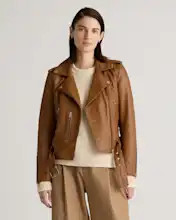 Women's 100% Leather Motorcycle Jacket | Quince