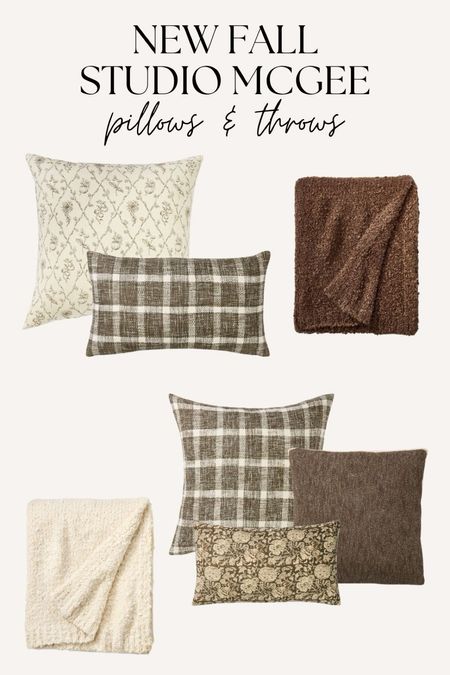 New Fall Studio McGee pillows & throws! 

#LTKFindsUnder100 #LTKSeasonal #LTKHome