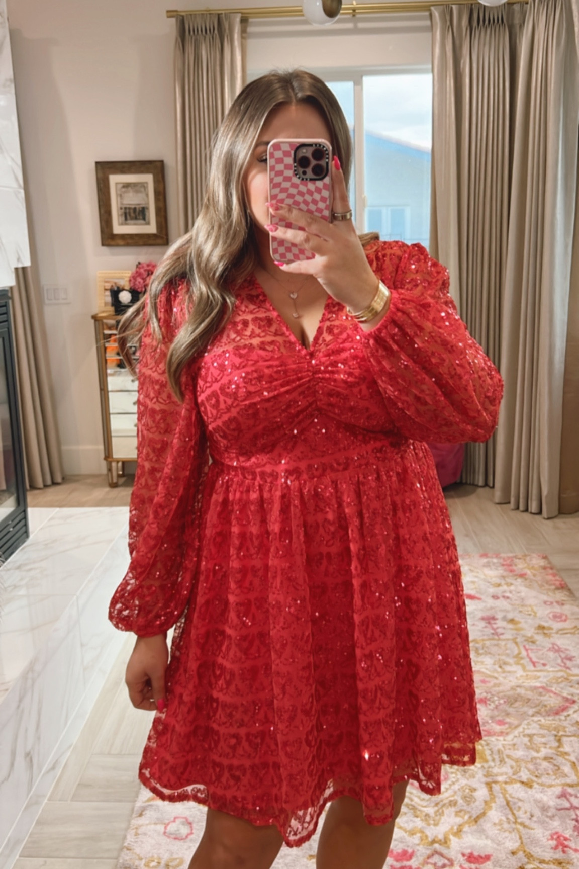 curvy pink red sequin heart dress for Valentine’s day! i’m in the size 14  

#LTKSeasonal #LTKunder100 #LTKcurves