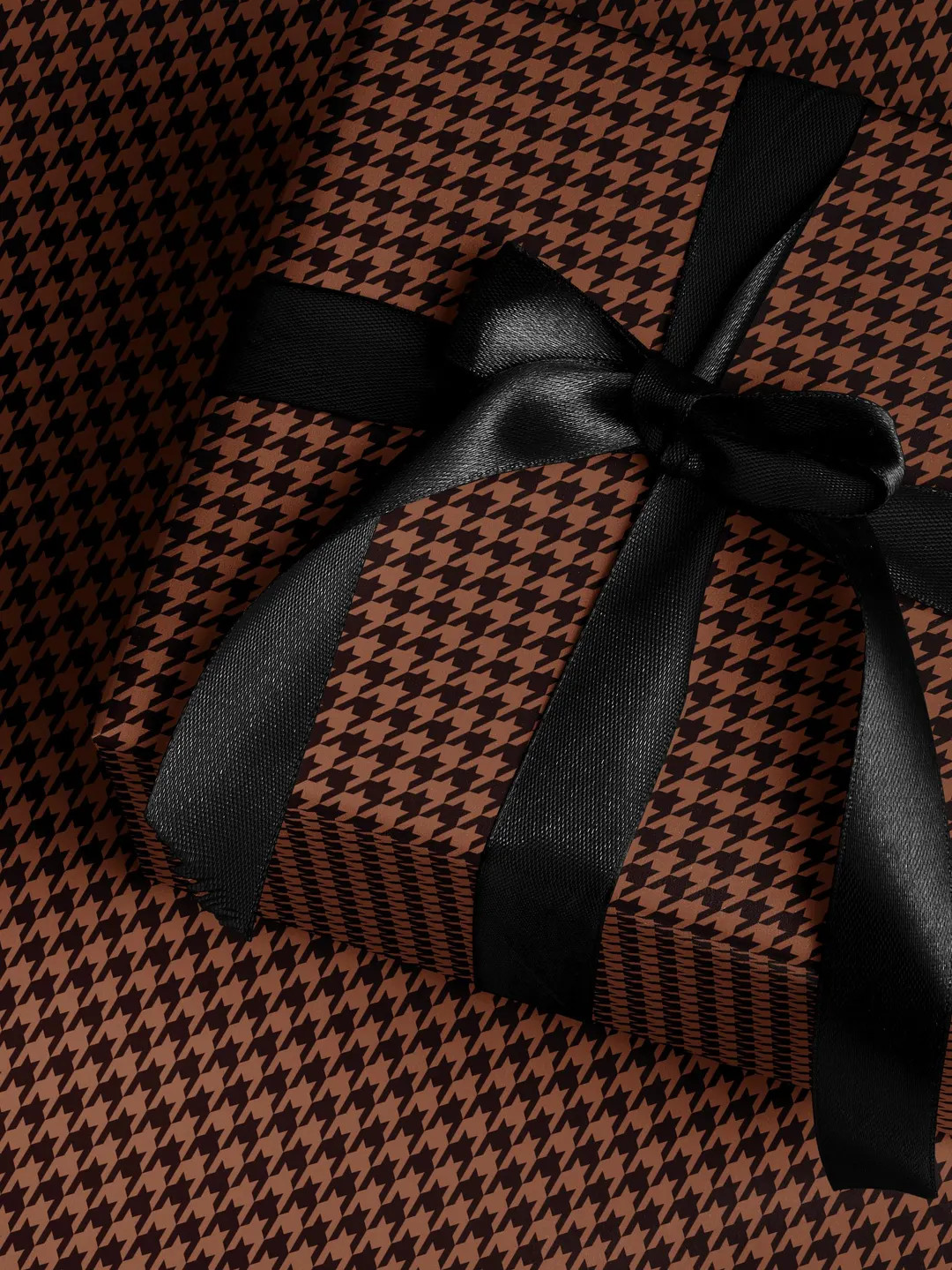Brown Houndstooth Gift Wrap Birthday Wrapping Paper Idea  Baby Shower Gift Wrap Chic Wrapping Pap... | Etsy (US)