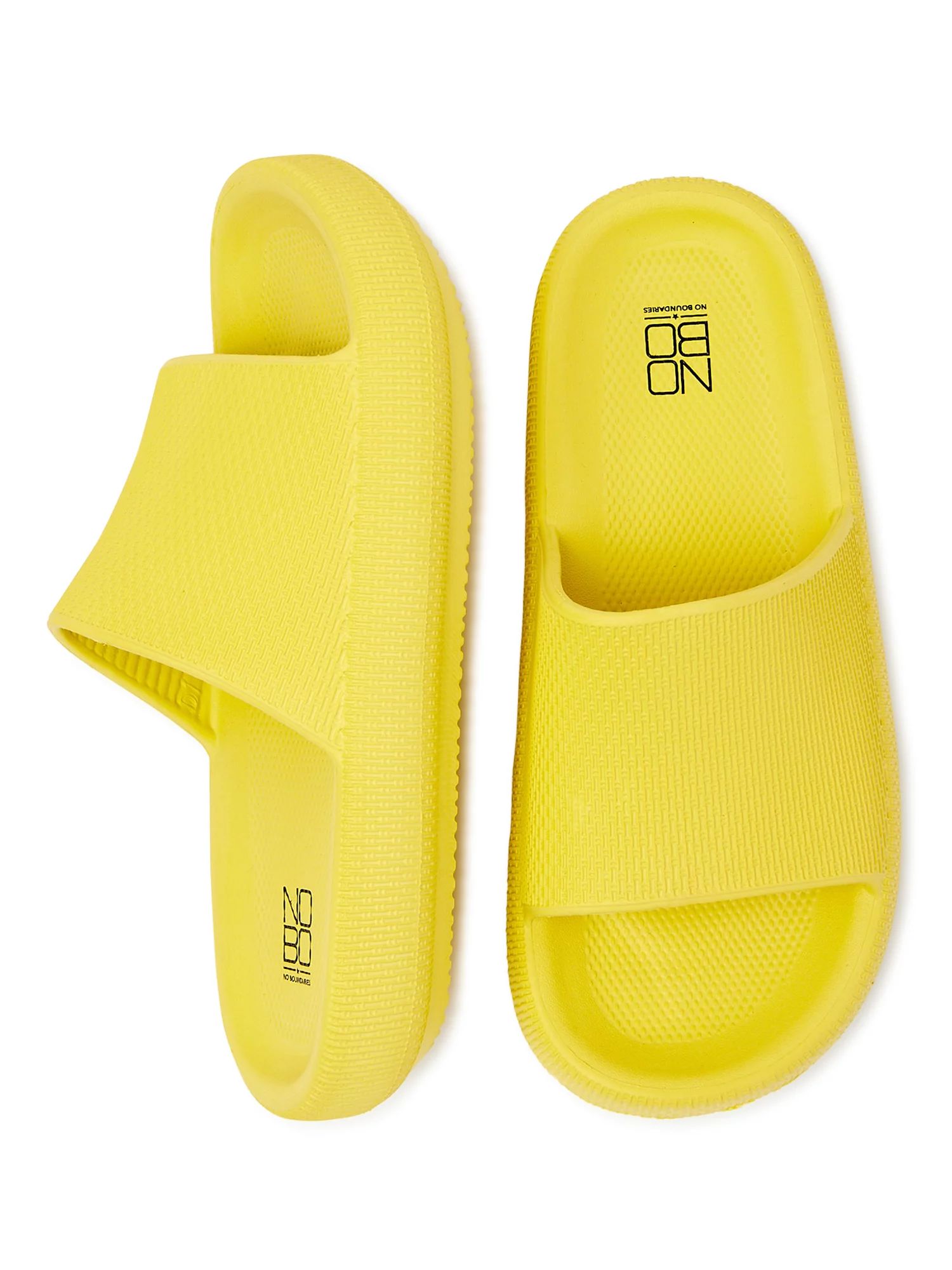 No Boundaries Women's Comfort Slide Sandals - Walmart.com | Walmart (US)