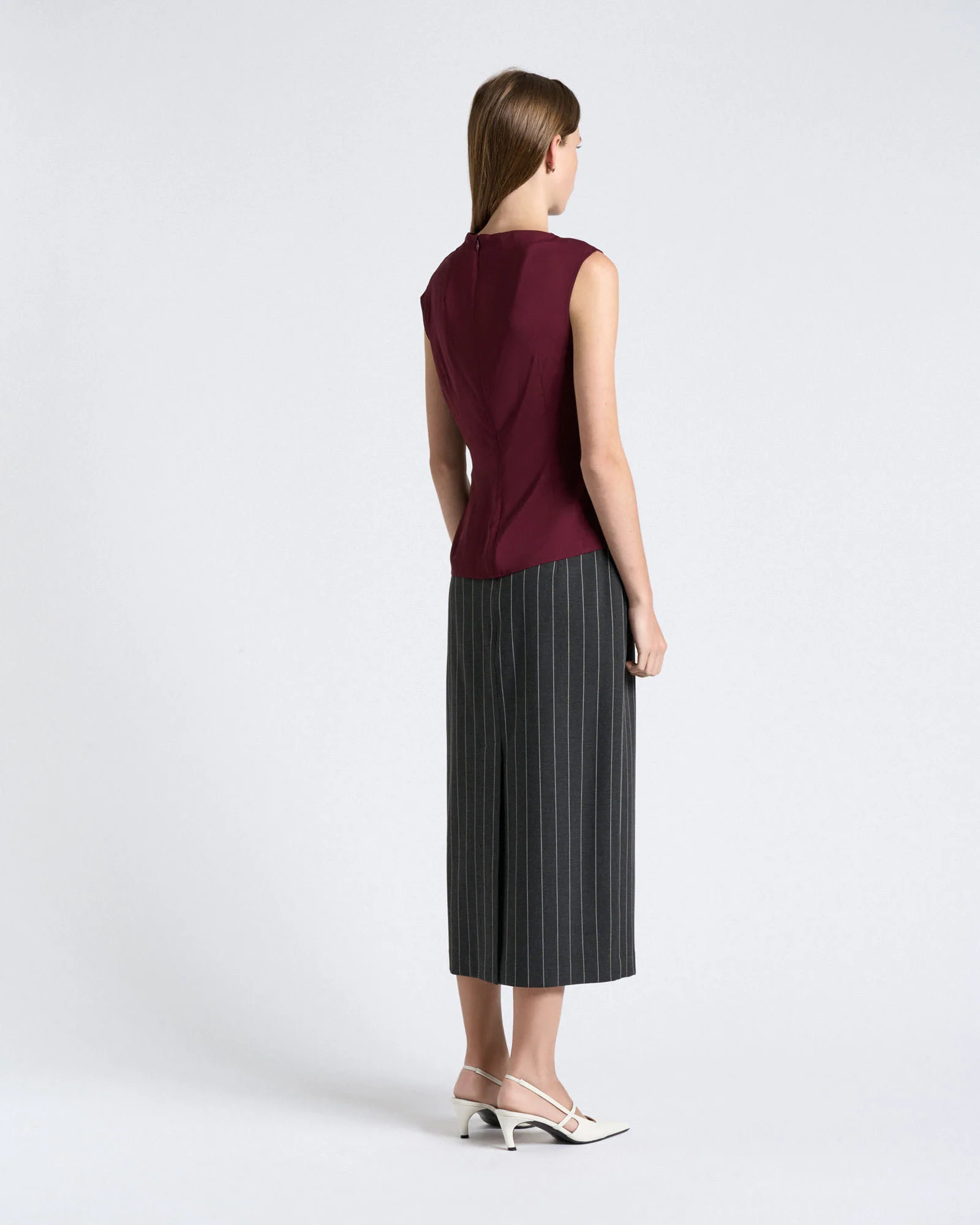 Stretch Viscose Gathered Top | Cue AU