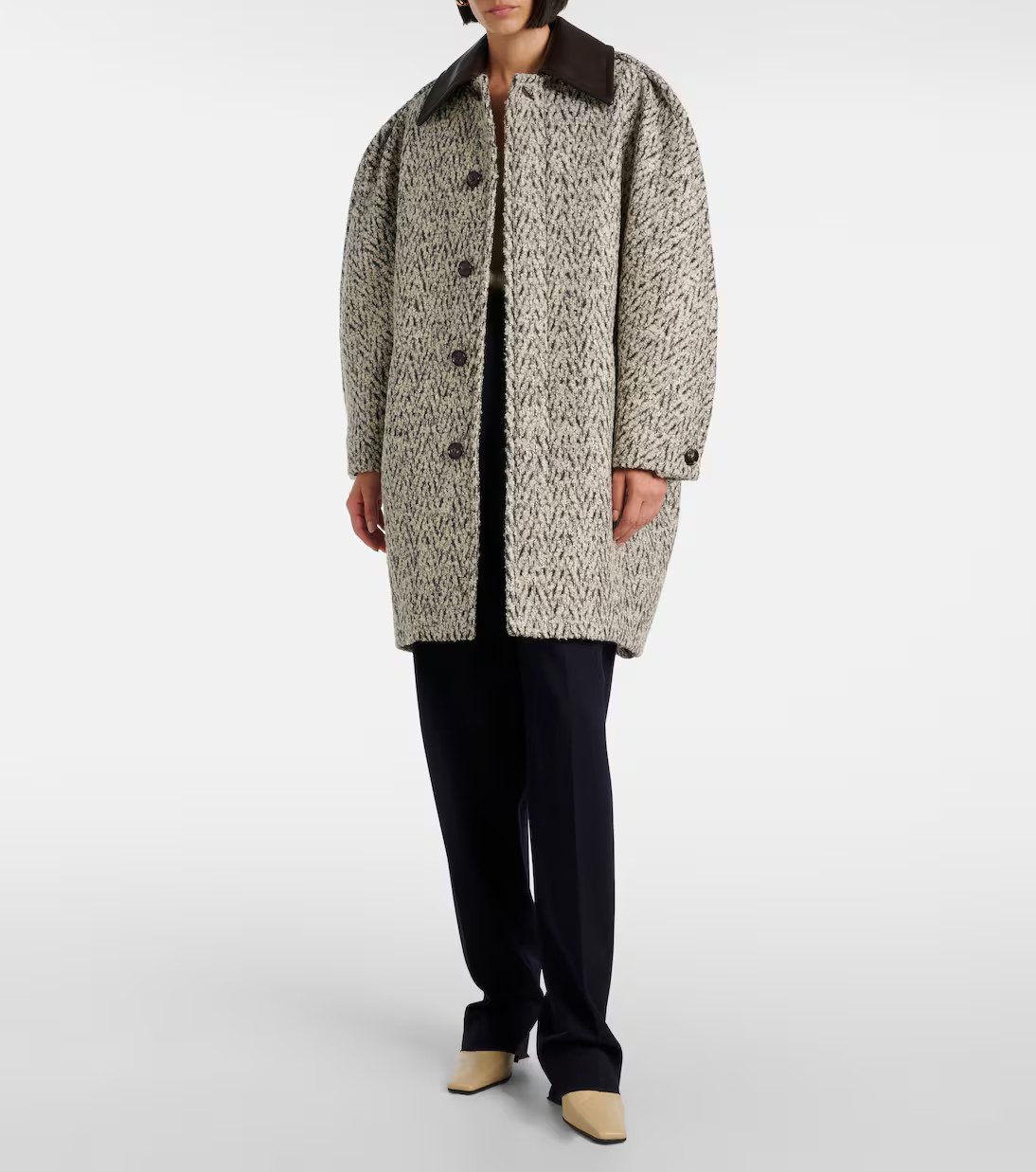 Chevron wool and mohair-blend bouclé coat | Mytheresa (US/CA)