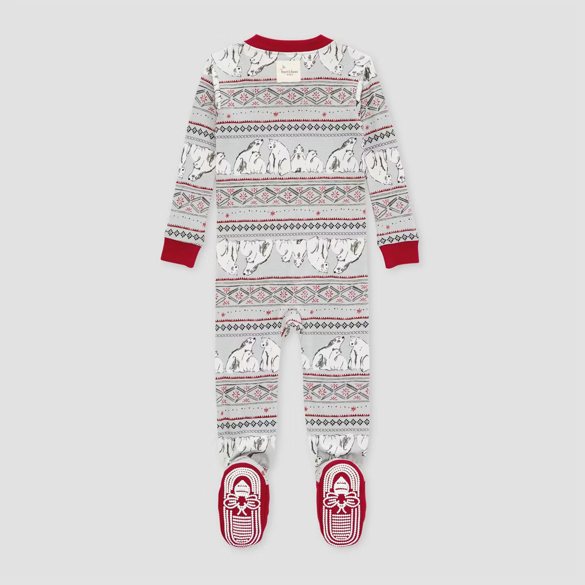 Burt's Bees Baby® Baby Organic Cotton Tight Fit Holiday Footed Pajama | Target