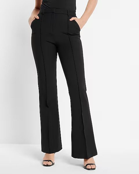 Super High Waisted Seamed Flare Pant | Express