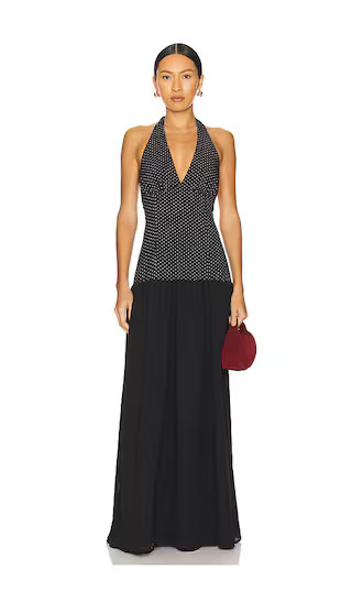 Lile Maxi Dress in Black Polka Dot | Revolve Clothing (Global)