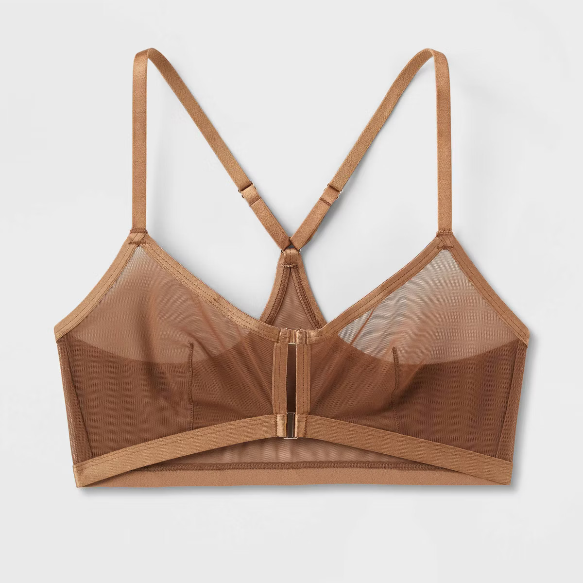 Women's Mesh Triangle Bralette - Auden™ Brown S | Target