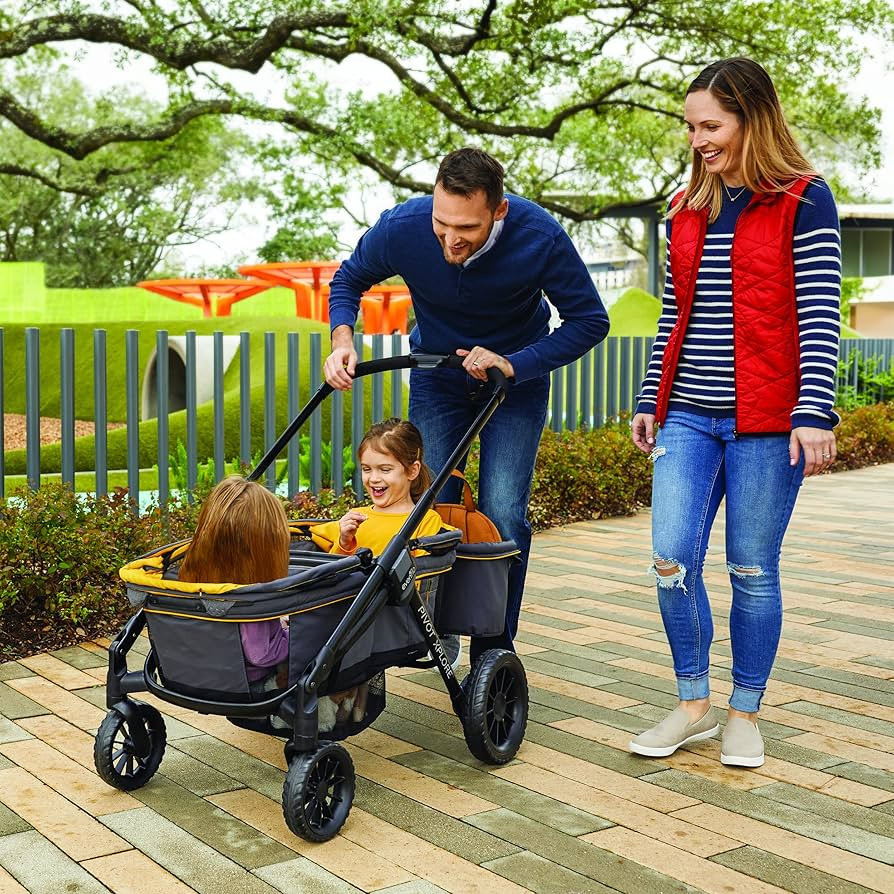 Evenflo Pivot Xplore All-Terrain Stroller Wagon (Adventurer Gray) | Amazon (US)