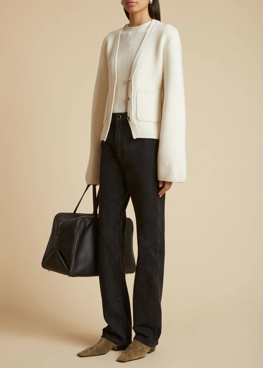 The Scarlet Cardigan in Glaze | Khaite