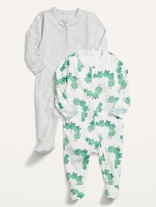 Unisex Footed One-Piece 2-Pack For Baby | Old Navy (CA)