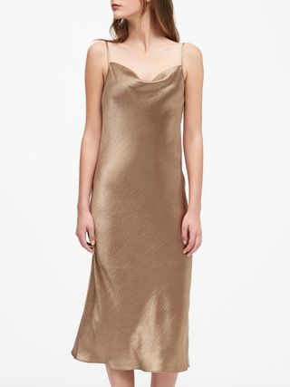 Satin Midi Slip Dress | Banana Republic (US)