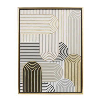 " Linear Arched Abstract " on Canvas | Wayfair North America