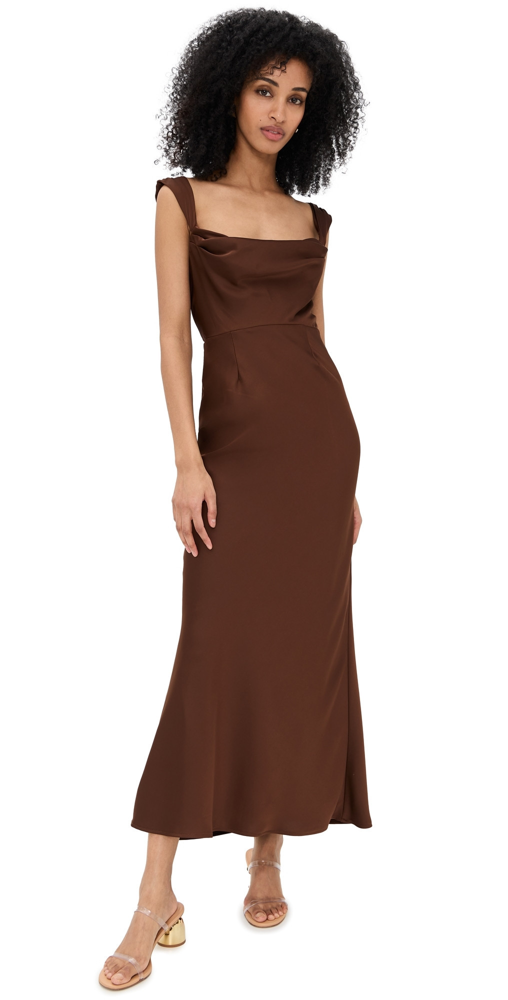 Runaway the Label Margot Maxi Dress Chocolate L | Shopbop