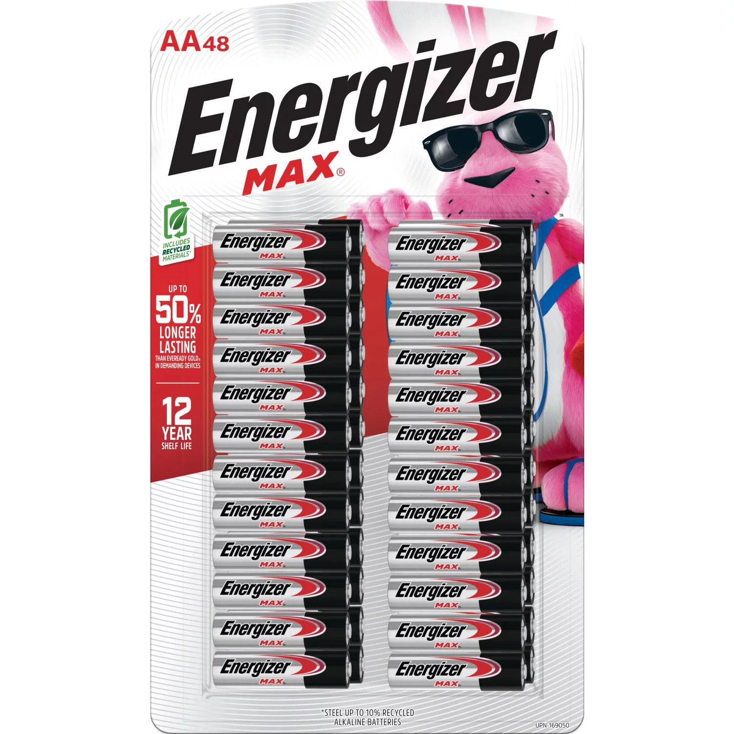 Energizer MAX Double A Alkaline Batteries (48 Pack):- Club Pack | Sam's Club