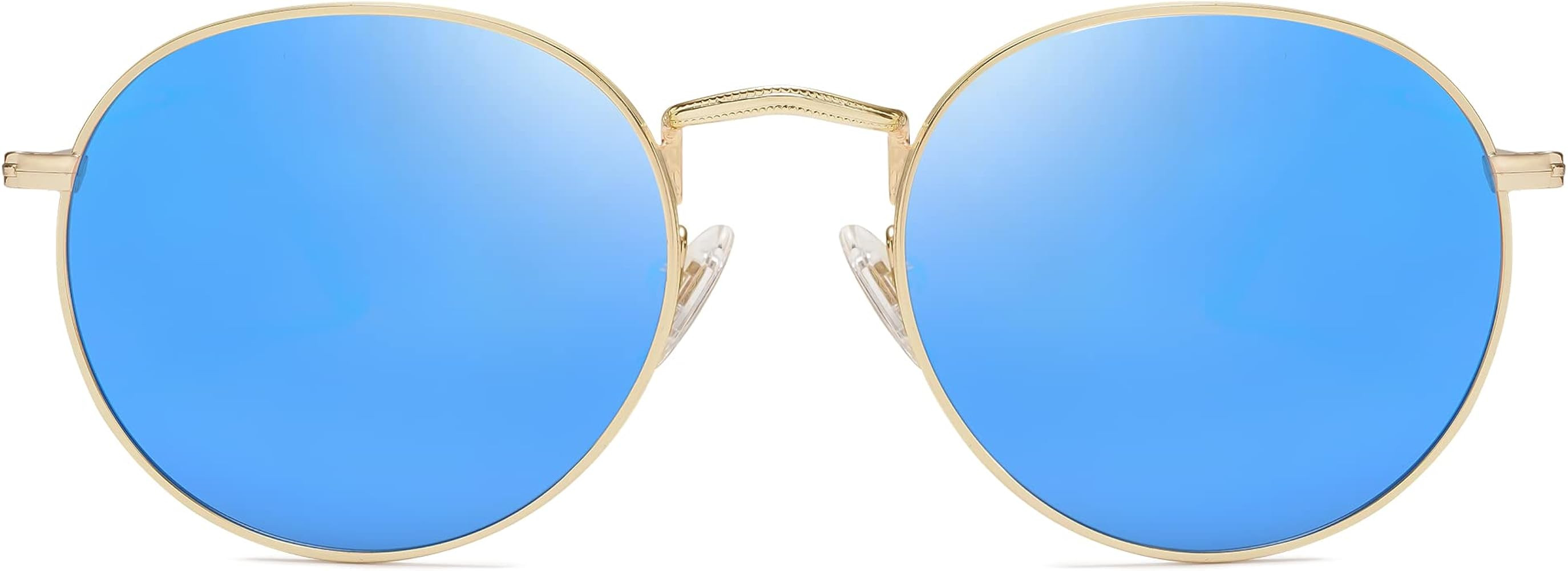 SOJOS Small Round Polarized Sunglasses for Women Men Classic Vintage Retro Shades UV400 | Amazon (US)