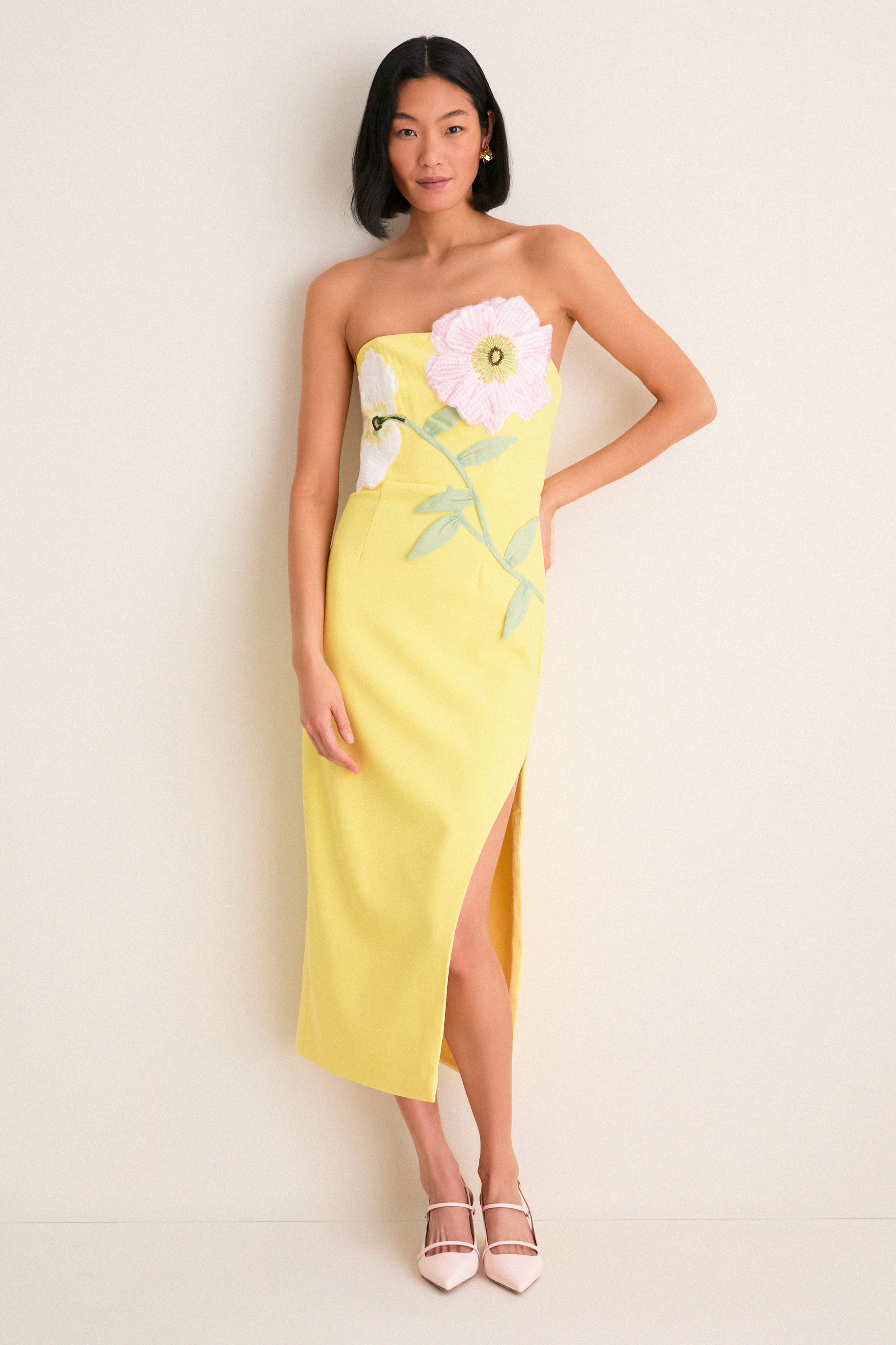 Yellow Hope Midi Dress | Tuckernuck (US)