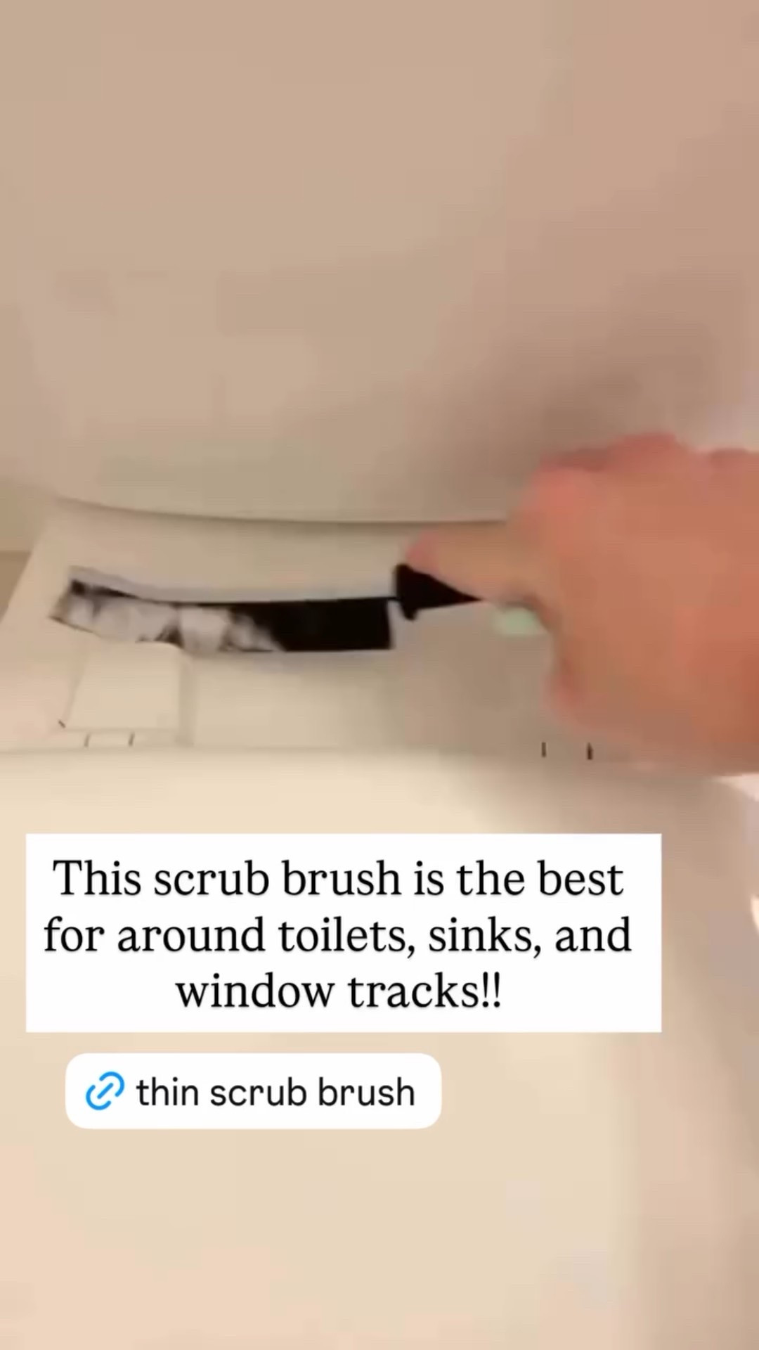 This scrub brush is the best for around toilets, sinks, and window tracks!!

#LTKFindsUnder50 #LTKHome #LTKmomlife