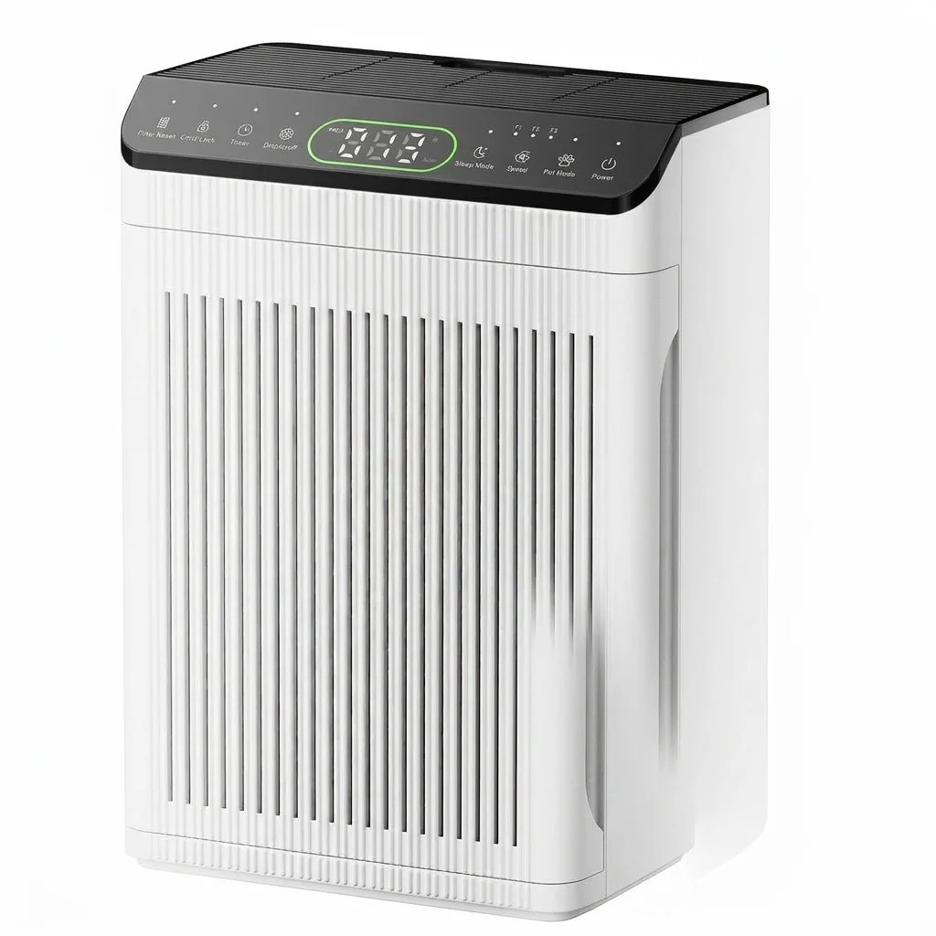 Misopily Air Purifier for Home Large Room 2200 sq ft with Washable Filters PM25 Sensor Aromatherapy 3 Modes Pet Dander Odor Removal 1 pack | Lowe's