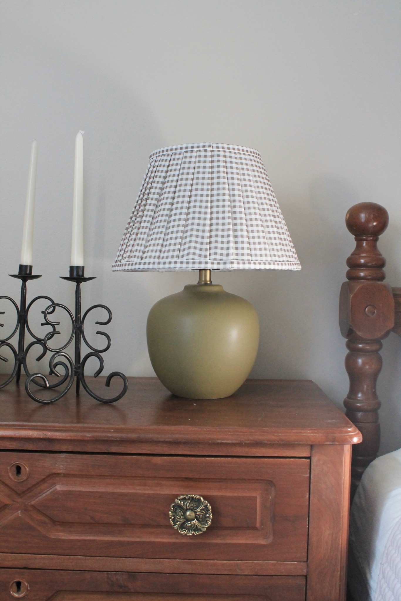 Cottagecore lamp! Gingham. Cottage lamp. Table lamp. Collected home. 

#LTKHome #LTKFindsUnder100 #LTKStyleTip