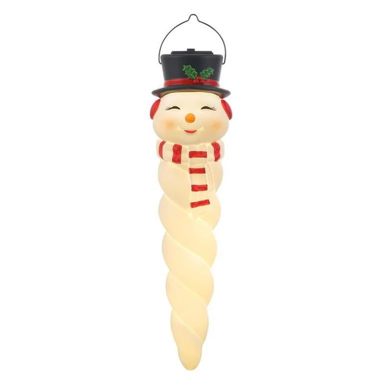 Mr. Christmas LED Blow Mold Snowman Icicle 12 in. Hanging Decor - Walmart.com | Walmart (US)