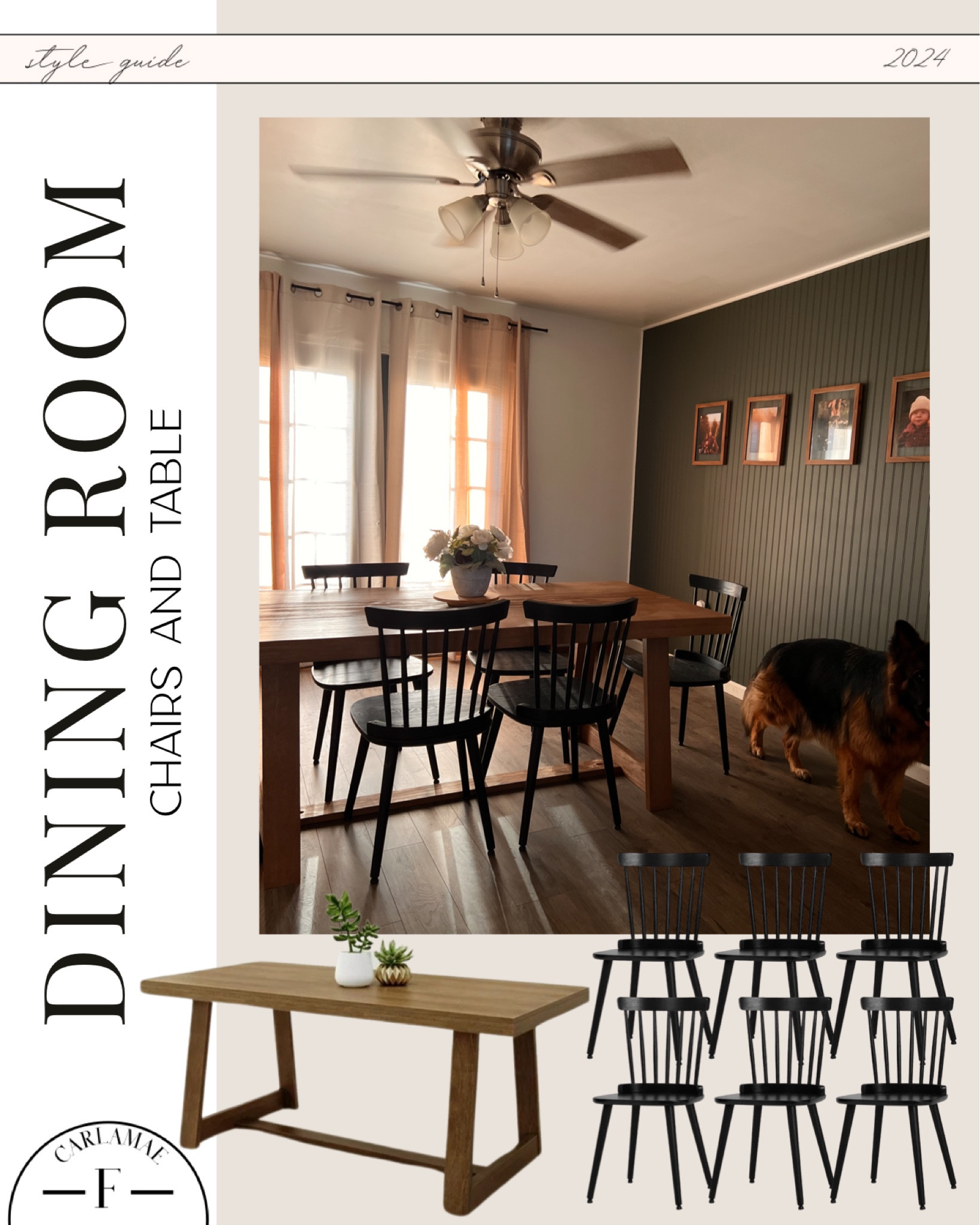Dining room links!! Dining room wooden table / wooden dining room chairs / black dining room chairs / black chairs / neutral curtains / Walmart furniture / Amazon curtains / linen curtains / neutral home / neutral style 

#LTKHome