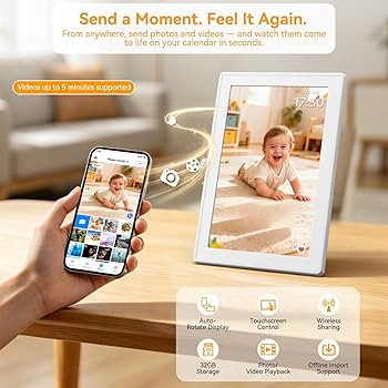 Digital Calendar 10.1-inch, 3-in-1 Electronic Smart Calendar, Photo Frame & Art Gallery WiFi Pers... | Amazon (US)