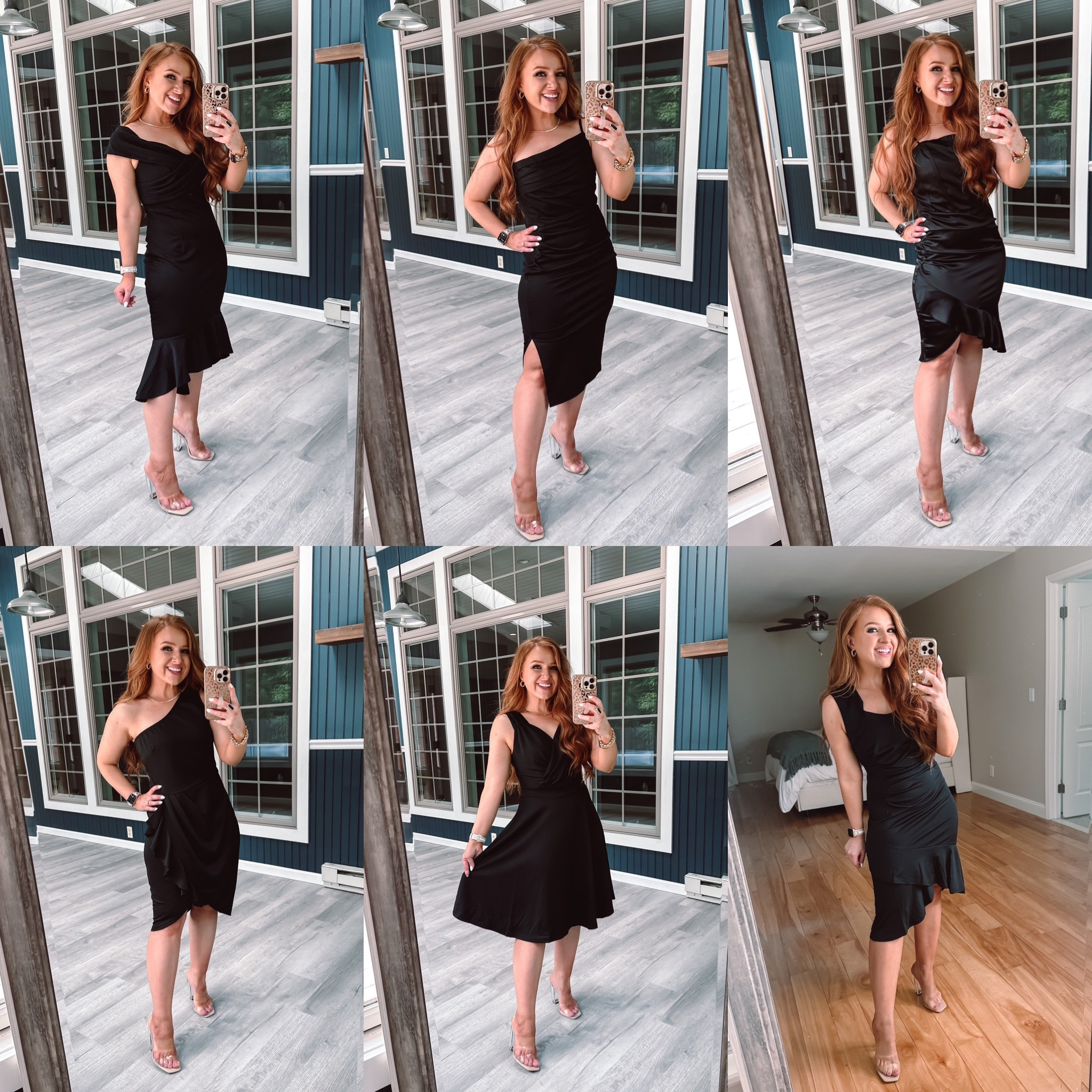 Little black dress haul ! All amazon! All size medium except dress 5! Size small in dress 5! 

Codes:
Dress 1: LQOSCL9N
Dress 2: EDSXSXSD
Dress 3: 75T2ECQM
Dress 4: GXO9ERPR
Dress 5: 30SMT5C5
Bonus dress: 2HDJ4PR8