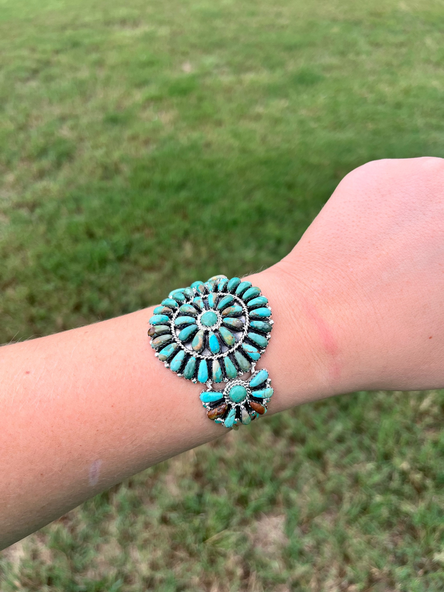 Turquoise Cluster Cuff
