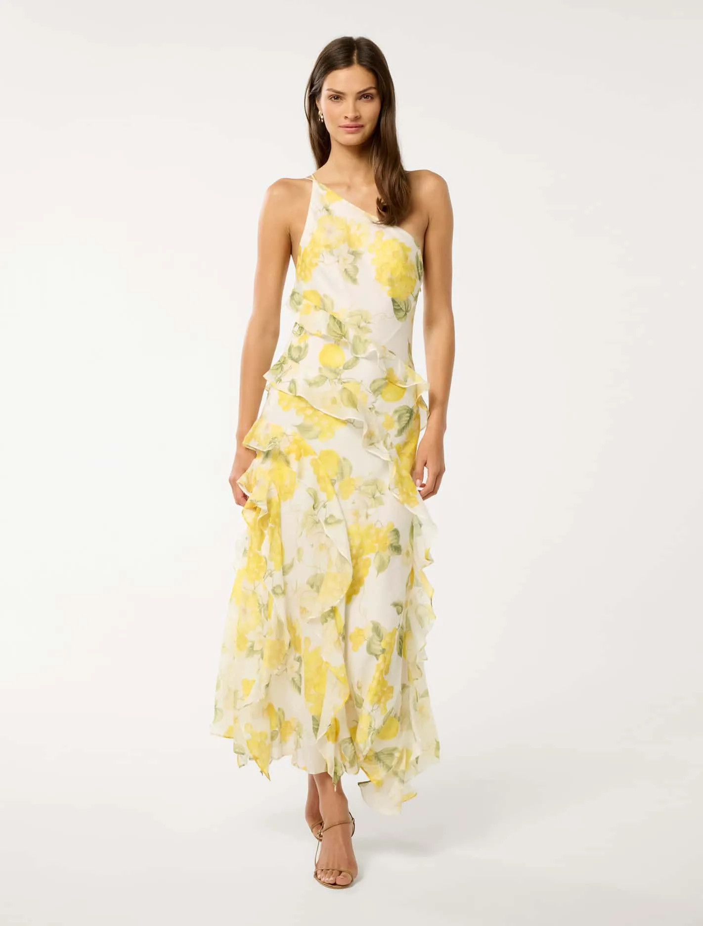 Belle One Shoulder Ruffle Gown | Ever New (CA)