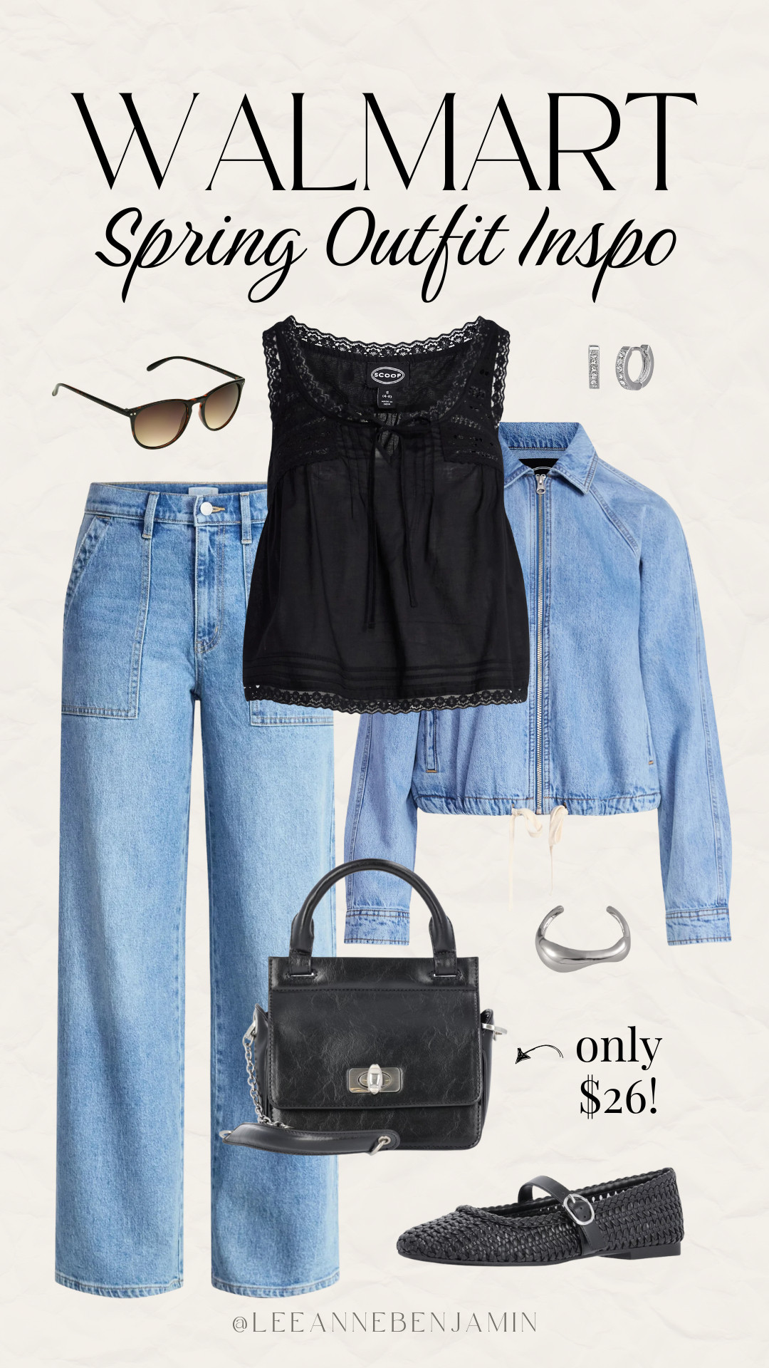 easy spring outfit inspo from Walmart! 

 #LTKootd #LTKmomlife #LTKOver40