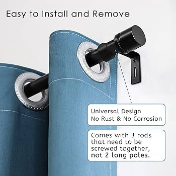 Byondeth Curtain Rods for Windows 16 to 48 or 60 Inches Max Adjustable Length 1 Inch Diameter Win... | Amazon (US)