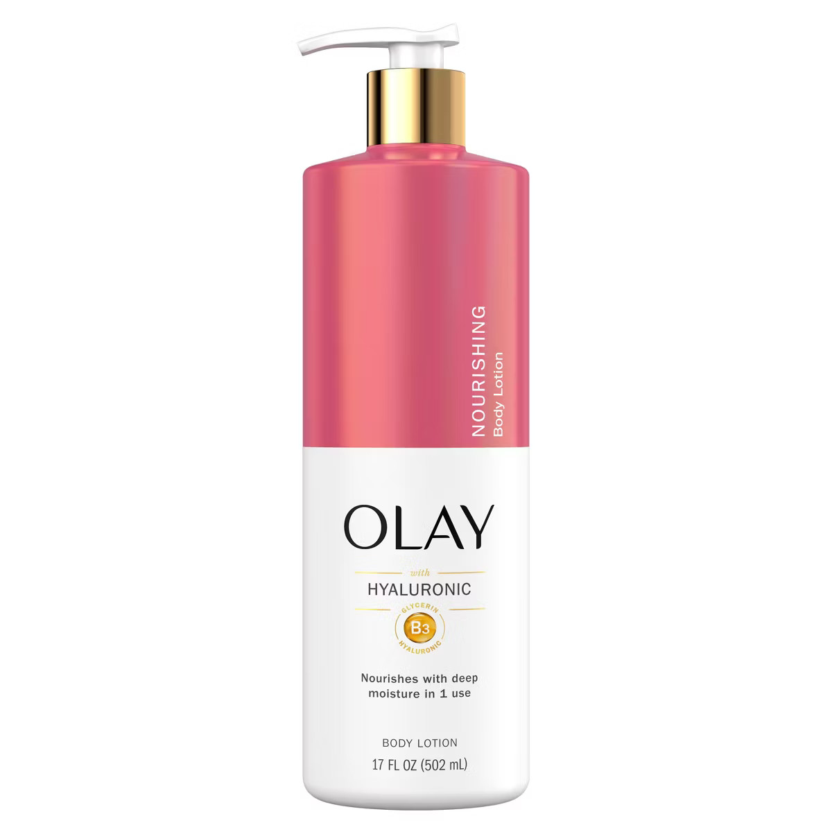 Olay Nourishing & Hydrating Body Lotion Pump with Hyaluronic Acid Scented - 17 fl oz | Target