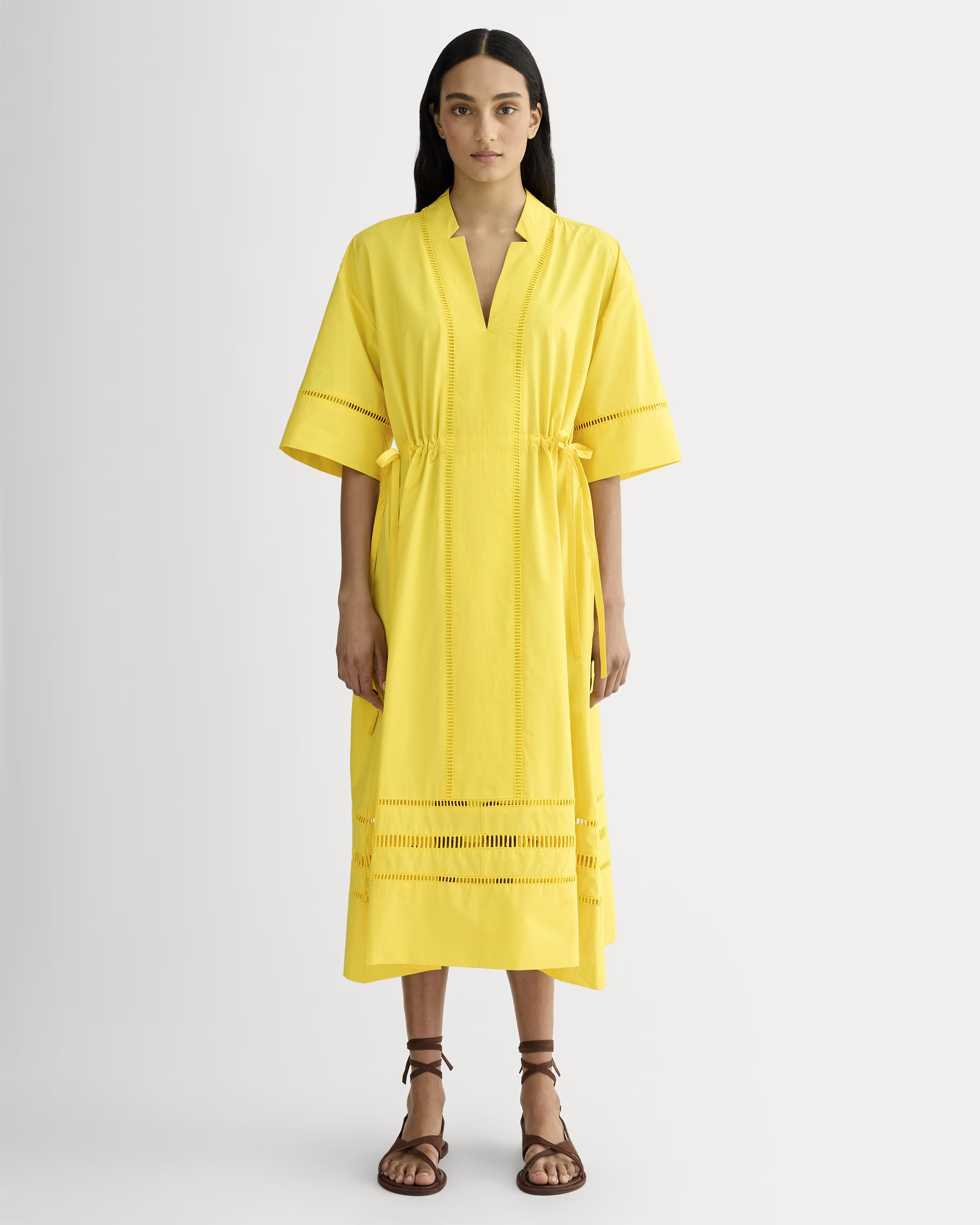 The Lace Trim Caftan Dress | Everlane