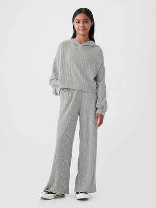 Kids Softspun Rib Wide-Leg Pants | Gap (US)
