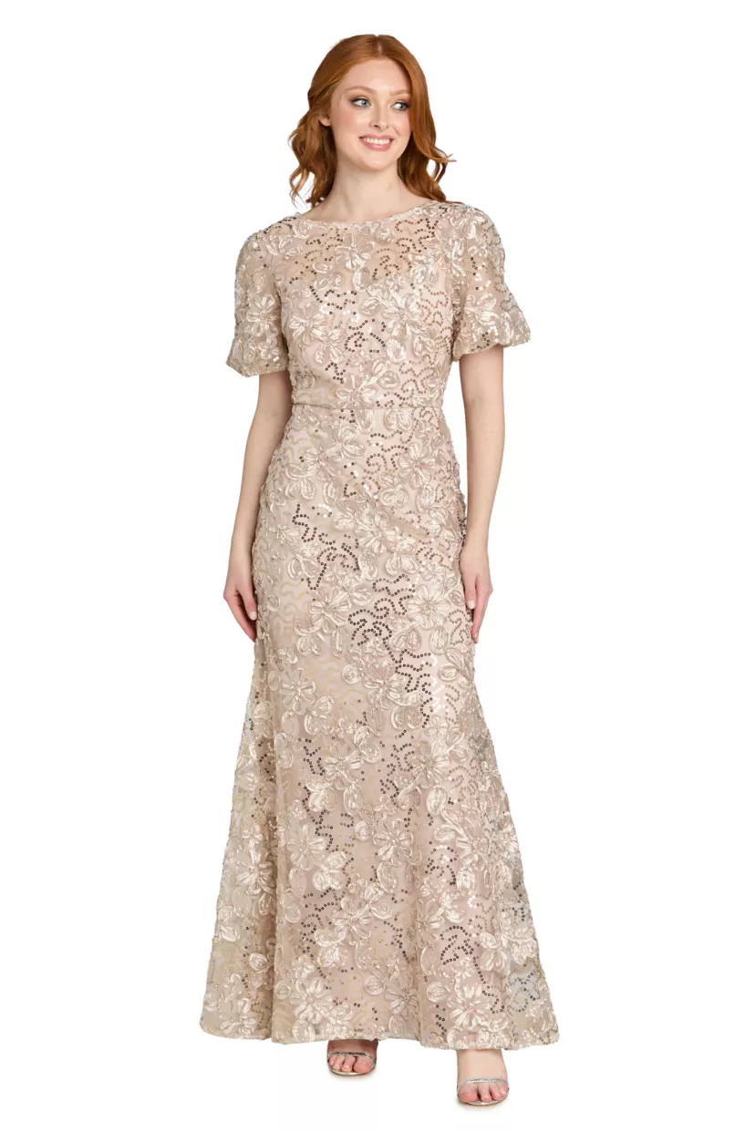 Long Soutache Lace Dress | Belk